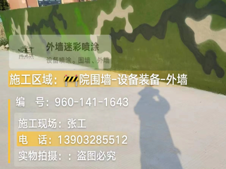成都 迷彩漆喷涂价格（按平方米计费）